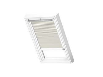 Wabenplissees elektro FMC SK08 1172KWL Lichtgrau, weiße Schiene, Premium