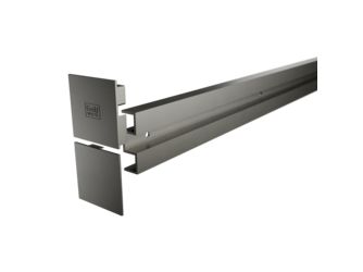 Wandabstand-Set PLANEO X 18.5 Distanzprofil, Endkappen 2200mm Kaschmirgrau