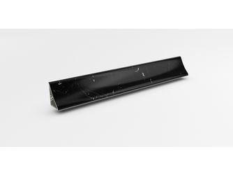 Wandanschlussprofil WAP-Plus BN112 SI marmor marquina kaviar grau - Länge 590 mm Wandanschlussprofil WAP-Plus BN112 SI marmor marquina kaviar grau - Länge 590 mm