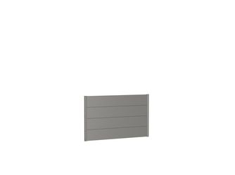 Wandpaneel für Sichtschutz ohne Acrylglas 150x90 quarzgrau- metallic 1450x910x44mm