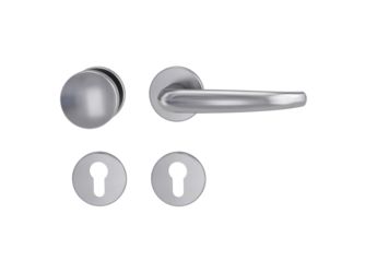 Wechselgarnitur ALDA Fast2Fix GK3 Rosetten rund Profilzylinder Edelst. ma.