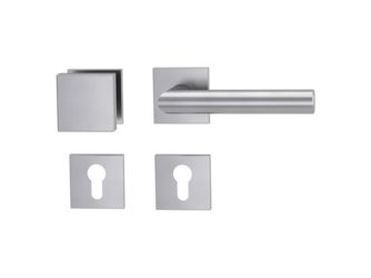 Wechselgarnitur VAYA 128 LUCIA Fast2Fix GK3 Rosetten eckig Profilzylinder Edelst. ma.