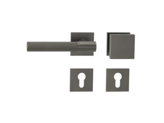 Wechselgarnitur VAYA 136 ARIS Fast2Fix Rosetten eckig Knopf SQUARE Kaschmirgrau L