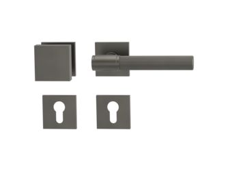 Wechselgarnitur VAYA 136 ARIS Fast2Fix Rosetten eckig Knopf SQUARE Kaschmirgrau R