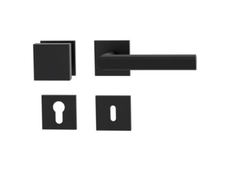 Wechselgarnitur VAYA 137 TRI Fast2Fix GK3 Rosetten eckig Knopf SQUARE Graphitschwarz R