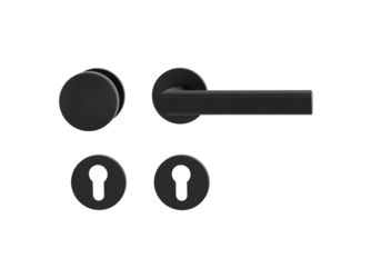 Wechselgarnitur VAYA 137 TRI Fast2Fix GK3 Rosetten rund Knopf R2 Graphitschwarz R