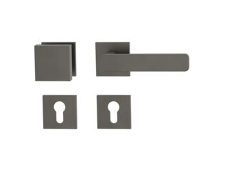 Wechselgarnitur VAYA 265 MINIMAL MODERN Fast2Fix Rosetten eckig Knopf SQUARE Kaschmirgrau R