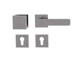 Wechselgarnitur VAYA 265 MINIMAL MODERN Fast2Fix Rosetten eckig Knopf SQUARE Samtgrau R