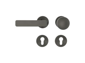 Wechselgarnitur VAYA 265 MINIMAL MODERN Fast2Fix Rosetten rund Knopf R2 Kaschmirgrau L