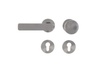 Wechselgarnitur VAYA 265 MINIMAL MODERN Fast2Fix Rosetten rund Knopf R2 Samtgrau L