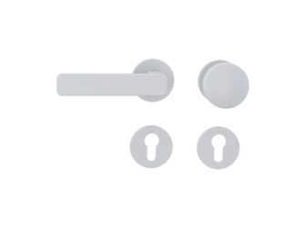 Wechselgarnitur VAYA 265 MINIMAL MODERN Fast2Fix Rosetten rund Knopf R2 Seidenweiß L