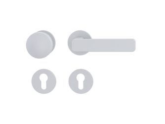 Wechselgarnitur VAYA 265 MINIMAL MODERN Fast2Fix Rosetten rund Knopf R2 Seidenweiß R