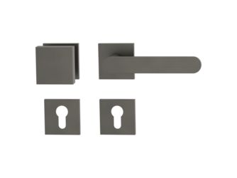 Wechselgarnitur VAYA 291 AVUS Fast2Fix Rosetten eckig Knopf SQUARE Kaschmirgrau R