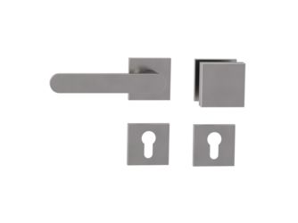 Wechselgarnitur VAYA 291 AVUS Fast2Fix Rosetten eckig Knopf SQUARE Samtgrau L