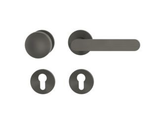 Wechselgarnitur VAYA 291 AVUS Fast2Fix Rosetten rund Knopf R2 Kaschmirgrau R