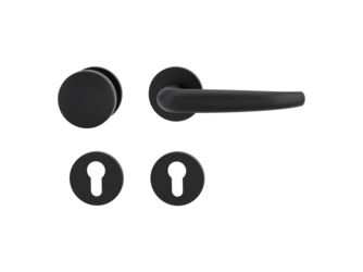 Wechselgarnitur VAYA basic 194 ALDA Fast2Fix GK3 Rosetten rund Knopf R2 Graphitschwarz R