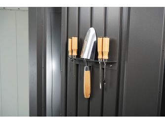 Werkzeughalter 2 Stk. Gerätehaus Neo, dunkelgrau- metallic 300x50x35mm