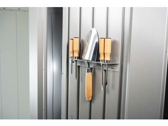 Werkzeughalter 2 Stk. Gerätehaus Neo, silber- metallic 300x50x35mm