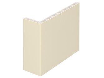Winkelprofil 110x35x7mm Hohlkammer Creme 600cm