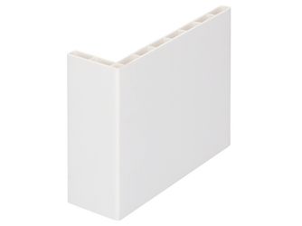 Winkelprofil 110x35x7mm Hohlkammer Weiß 600cm