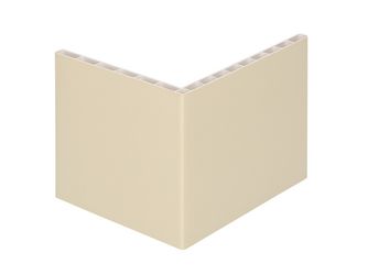 Winkelprofil 110x90x7mm Hohlkammer Creme 600cm