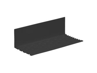 Winkelprofil 30x30x2mm perforiert Schwarz 300cm