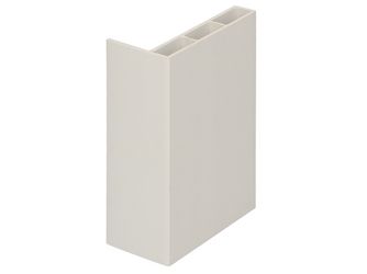 Winkelprofil 60x30x10mm Hohlkammer Creme (Folie) 600cm