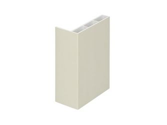 Winkelprofil 60x30x10mm Hohlkammer Creme (Renolit) 600cm