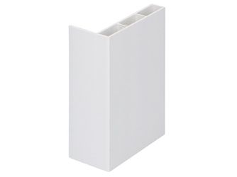 Winkelprofil 60x30x10mm Hohlkammer Folie Weiß 600cm