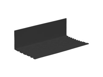 Winkelprofil 70x30x2mm perforiert Schwarz 300cm