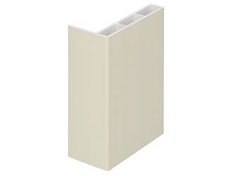 Winkelprofil 80x30x15mm Hohlkammer Creme 600cm