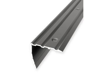 Winkelprofil, PF 535, BxHxS 31 x 29 x 2 mm, Aluminium edelstahl, eloxiert