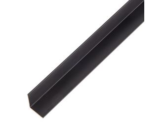 Winkelprofil, gleichsch., Alu schwarz elox., LxBxHxS 2000x15x15x1mm