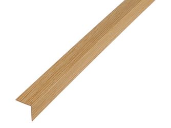Winkelprofil, gleichsch., PVC, Dekor Eiche, LxBxHxS 1000x20x20x1,5mm