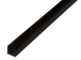 Winkelprofil, gleichsch., PVC schwarz, LxBxHxS 1000x20x20x1,5mm Winkelprofil, gleichsch., PVC schwarz, LxBxHxS 1000x20x20x1,5mm