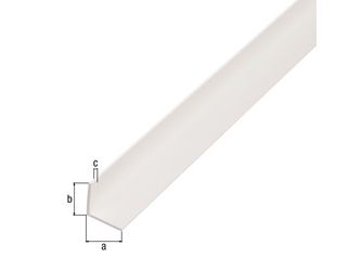 Winkelprofil, gleichsch., PVC weiß, LxBxHxS 2600x15x15x1,2mm Winkelprofil, gleichsch., PVC weiß, LxBxHxS 2600x15x15x1,2mm