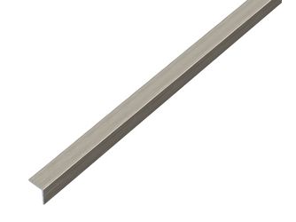Winkelprofil, selbstkl.gleichsch.Alu, edelstahldesign, dkl, LxBxHxS 1000x15x15x1mm Winkelprofil, selbstkl.gleichsch.Alu, edelstahldesign, dkl, LxBxHxS 1000x15x15x1mm