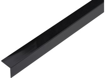 Winkelprofil, selbstklebend, gleichsch., PVC schw.glänz.LxBxHxS 1000x20x20x1,5mm Winkelprofil, selbstklebend, gleichsch., PVC schw.glänz.LxBxHxS 1000x20x20x1,5mm