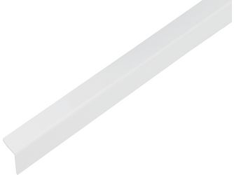 Winkelprofil, selbstklebend, gleichsch., PVC weiß glänz.LxBxHxS 2600x20x20x1,5mm Winkelprofil, selbstklebend, gleichsch., PVC weiß glänz.LxBxHxS 2600x20x20x1,5mm