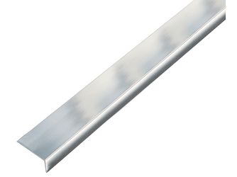 Winkelprofil, selbstklebend, ungleichsch., Alu, chromdesign, LxBxHxS 1000x20x10x1mm