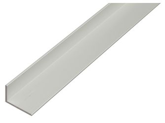 Winkelprofil, ungleichsch., Alu silber elox., LxBxHxS 2000x40x20x2mm Winkelprofil, ungleichsch., Alu silber elox., LxBxHxS 2000x40x20x2mm