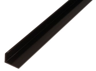 Winkelprofil, ungleichsch., PVC schwarz, LxBxHxS 2000x30x20x3mm Winkelprofil, ungleichsch., PVC schwarz, LxBxHxS 2000x30x20x3mm