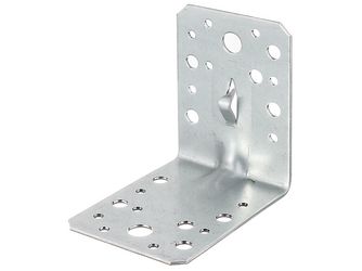 Winkelverbinder m.Sicke, Fixierkralle z.Einschlagen, sendz.vz., TxHxB 90x90x65mm Winkelverbinder m.Sicke, Fixierkralle z.Einschlagen, sendz.vz., TxHxB 90x90x65mm