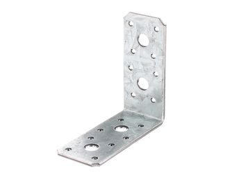 Winkelverbinder, sendzimirverzinkt, TxHxB 90x90x40mm, verpackt à 6 St. Winkelverbinder, sendzimirverzinkt, TxHxB 90x90x40mm, verpackt à 6 St.