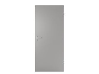 Wohnungseingangstür HPL Schichtstoff Hygge grau, Perlstruktur melaminharzbeschichtet Vollspan KK3 SSK2 "Basic"