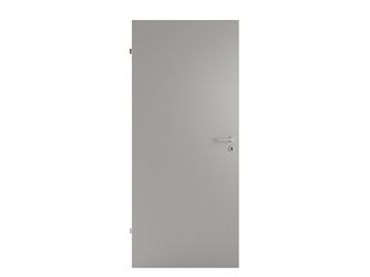 Wohnungseingangstür HPL Schichtstoff Hygge grau, Perlstruktur melaminharzbeschichtet Vollspan KK3 SSK2 "Basic"