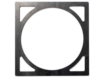 Wokeinsatz 29 x 29 cm "stahl"