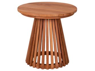 Woodie Beistelltisch Lamellen ø 50 cm