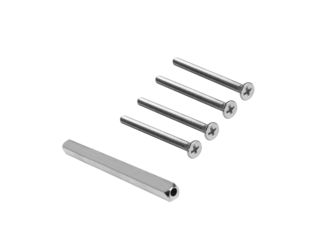 Z1332 SET55, 4 St. M4x55 Montageschraube 55mm für 3teilige Rosette + 8mm Vierkantstift Z1100 110. Z1332 SET55, 4 St. M4x55 Montageschraube 55mm für 3teilige Rosette + 8mm Vierkantstift Z1100 110.