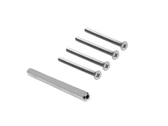 Z1332 SET65, 4 St. M4x65 Montageschraube 65mm für 3teilige Rosette + 8mm Vierkantstift Z1100 130. Z1332 SET65, 4 St. M4x65 Montageschraube 65mm für 3teilige Rosette + 8mm Vierkantstift Z1100 130.